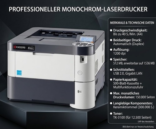 Kyocera 2100dn laserdrucker - kyocera,